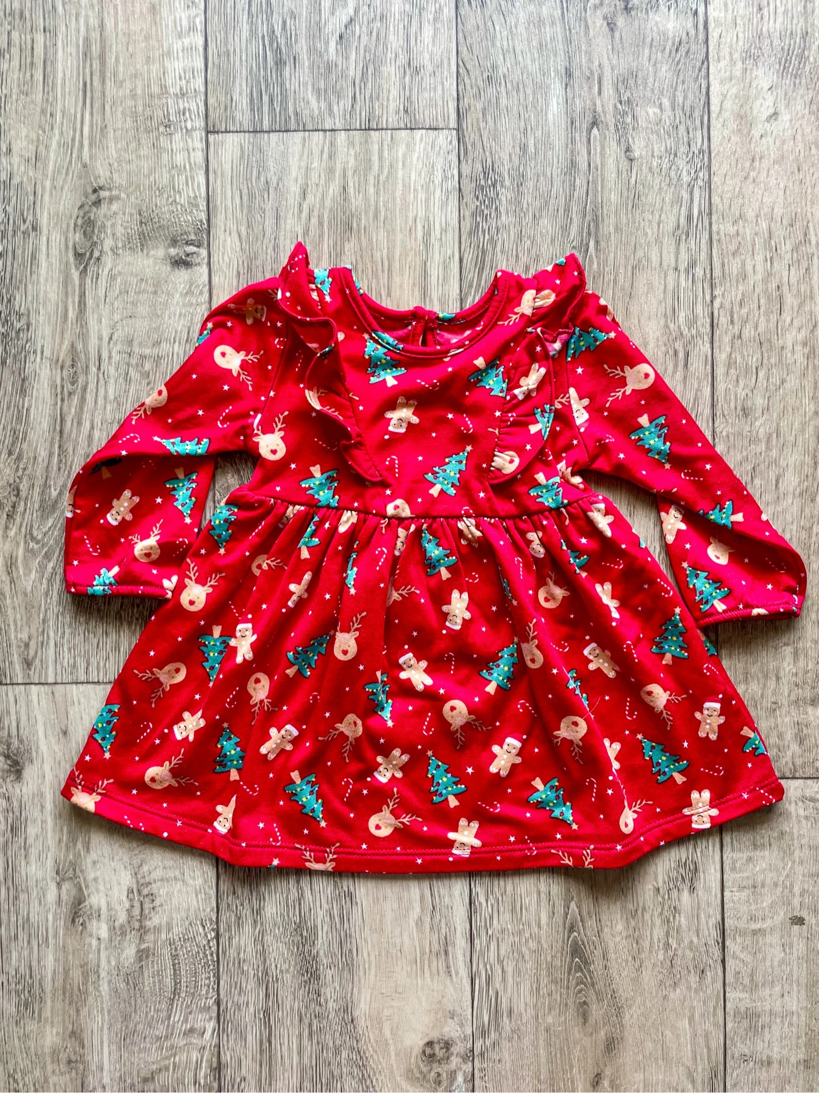 Robe rouge de Noël à motifs Primark taille 3-6 mois 